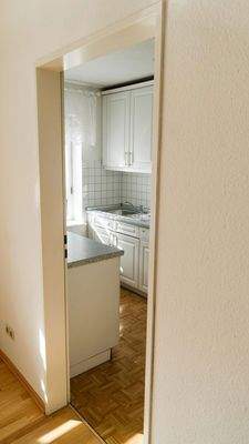 Wohnzimmer blick in Küche