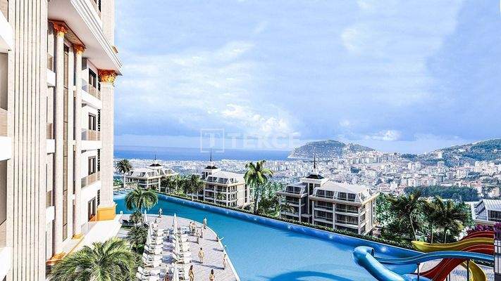 Sea View Flats within Nature in Alanya Mahmutlar
