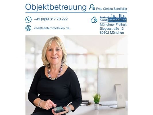 Objektbetreuung-Immobilienmakler-München-Santiimmobilien-Frau-Christa-Santifaller