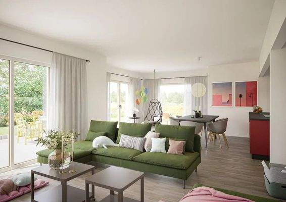 Wohnbeispiel Wohnzimmer 