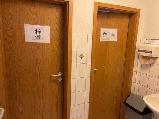 getrennte WC´s
