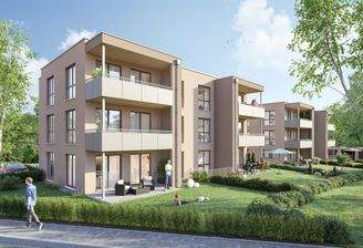 Ansicht der Wohnanlage (Visualisierung)