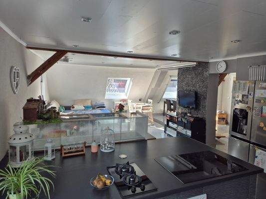 Blick ins Wohnzimmer