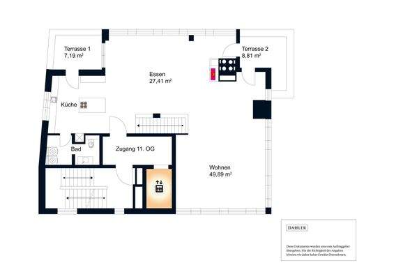 Grundriss 11. Obergeschoss
