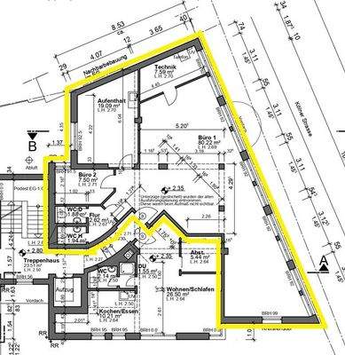 Grundriss 1. OG Gewerbe