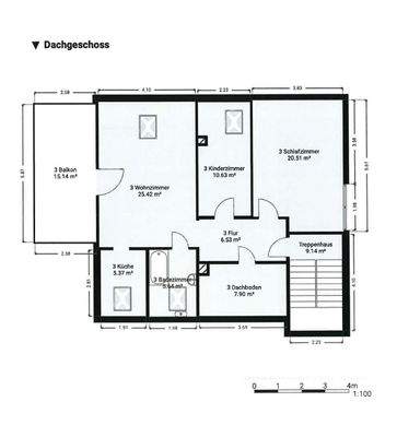 Grundriss Dachgeschoss