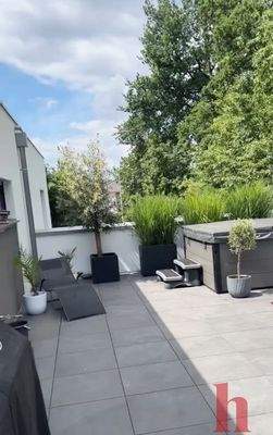 Moderne Dachterrasse