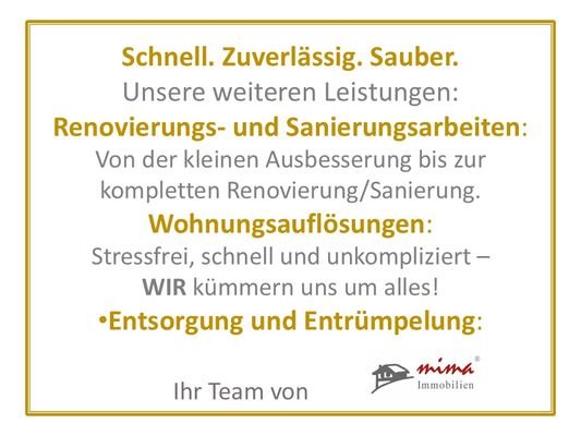 Präsentation Zusatzleistungen