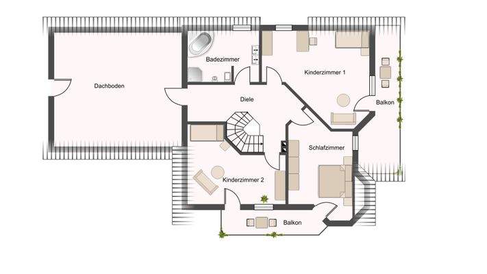 Grundriss Obergeschoss