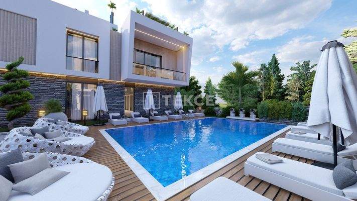 Nature-View Flats in a Complex with Pool in Girne Alsancak