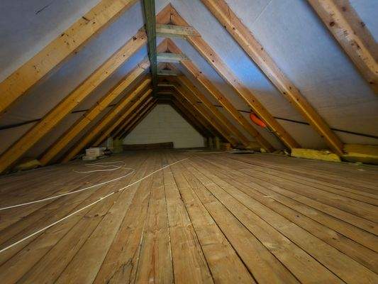 Dachboden als Stauraum