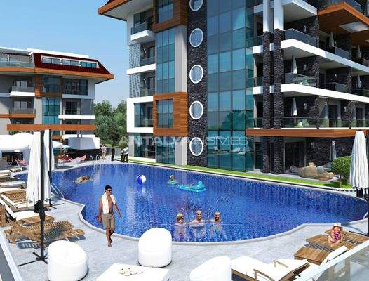 Stylish Flats 400 m from the Coast in Alanya, Antalya