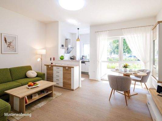 Wohnzimmer mit Küchenbereich