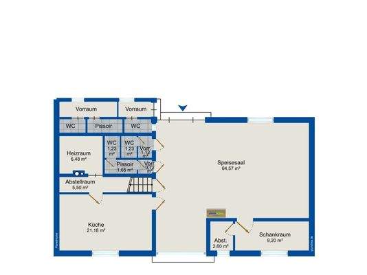 Erdgeschoss Gastronomie