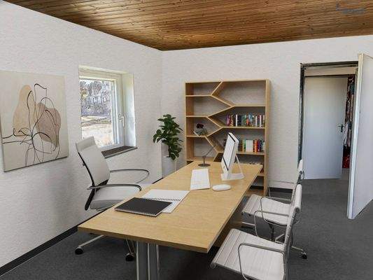 Arbeitszimmer Visualisierung