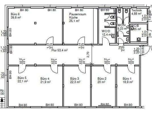 Mohorner Straße 13_GR_Bürogebäude 1_EG_244 m²