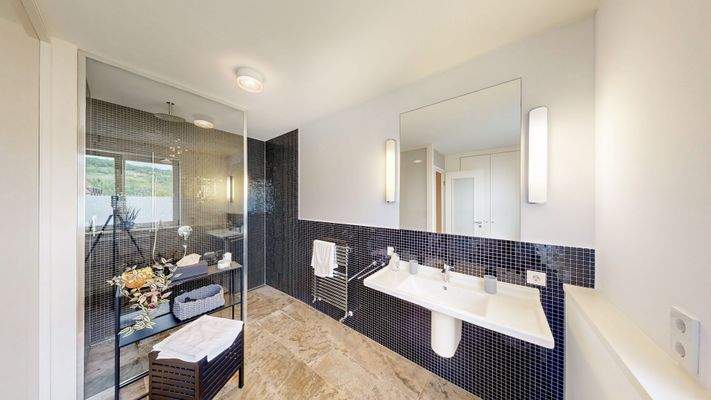 Modernes Tageslichtbad im OG