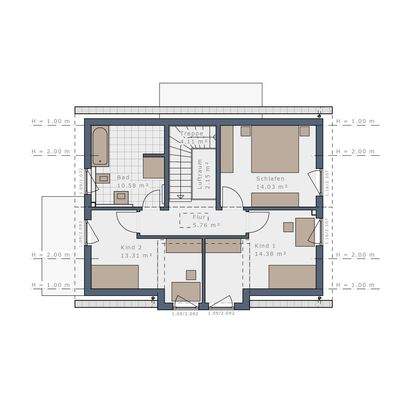 Grundriss Obergeschoss