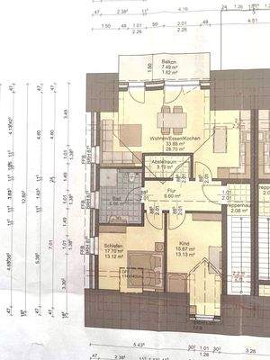 Drei Zimmer mit Balkon
