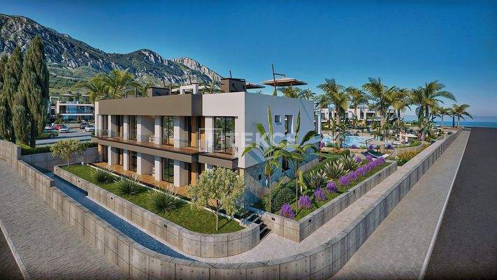 Sea and Mountain View Apartments in Lapta, North Cyprus