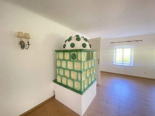 Esszimmer mit Fußbodenheizung