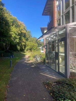 Blick auf den Eingang