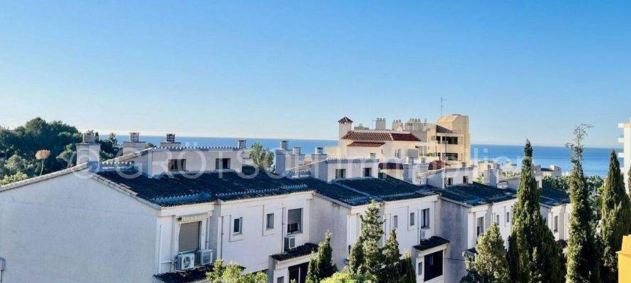 Blick vom 2. Balkon in der Früh