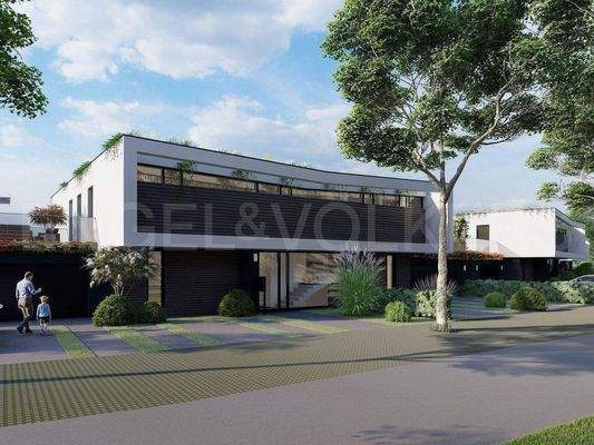 Visualisierung Aussenansicht Strasse