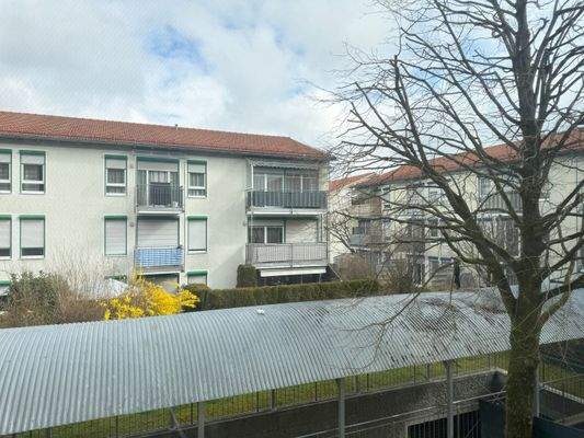 Blick aus dem Schlafzimmerfenster