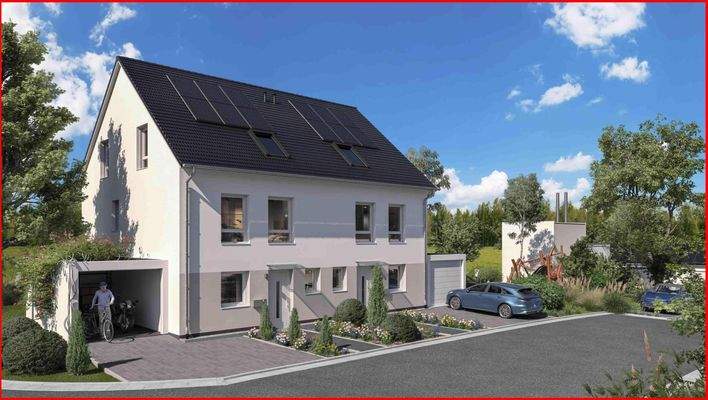 Ansicht Doppelhaus Eingang