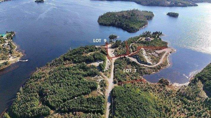 Luftbild Lot 9 und Insel