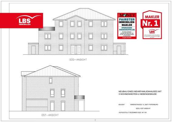 Süd u Ost Ansichten