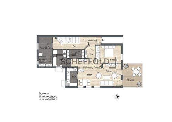 Grundriss Unter-/ Gartengeschoss