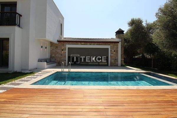 Detached Stylish Houses with Pool and Garden in Bodrum Turkey