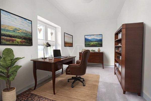 Büro digital möbliert