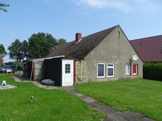 Hintere Gartenansicht vom Haus