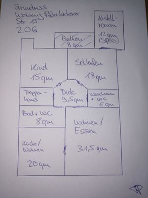 Plan der Wohnung