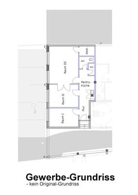 Gewerbe-Grundriss