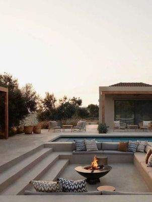 Fire place and chill out