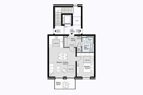 Grundriss Wohnung 20