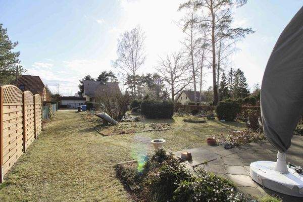 Blick vom hinteren Grundstücksbereich