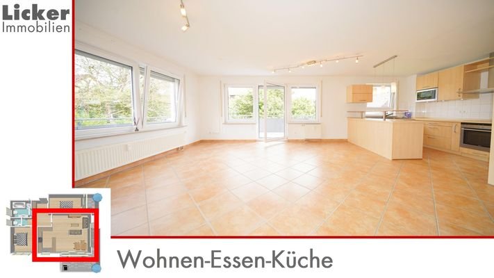 Wohnen-Essen-Küche