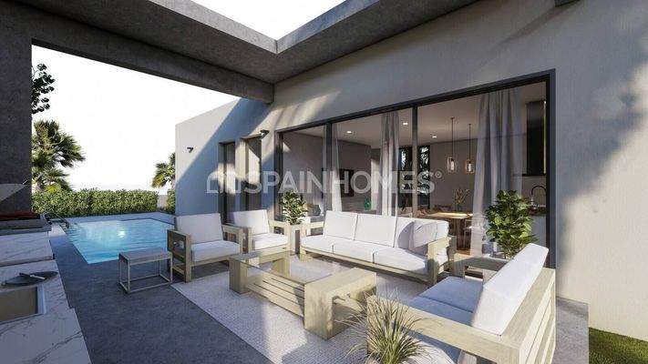 Detached Villas on the Luxury Golf Course in Murcia Spain