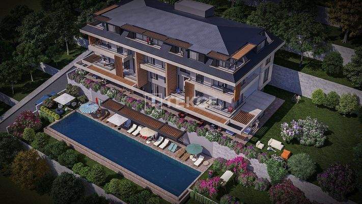 Elegant Apartments with Sea Views Amidst Nature in Alanya