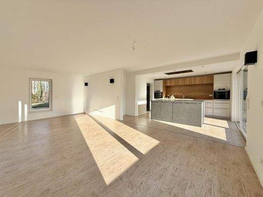 Stadtvilla:Blick zur offenen Küche