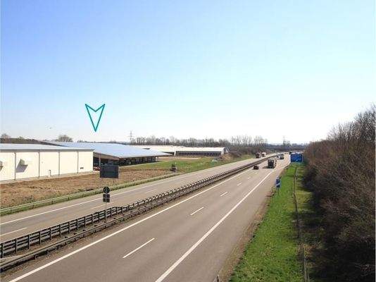 Sichtlage an der A7 Dettingen