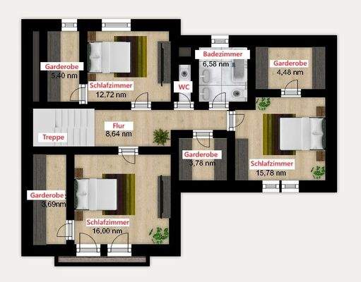  Grundriß erster Stock