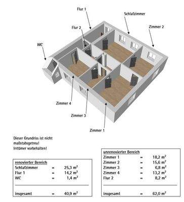 Grundriss und WFL OG