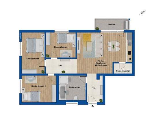 Grundriss - Erdgeschoss