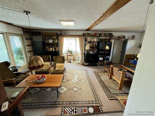 Blick in das Wohnzimmer